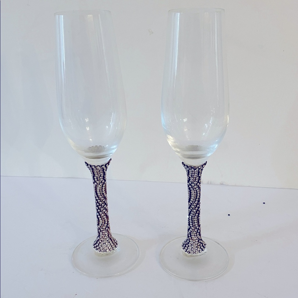 Swarovski crystals Champagne Flutes (2)
